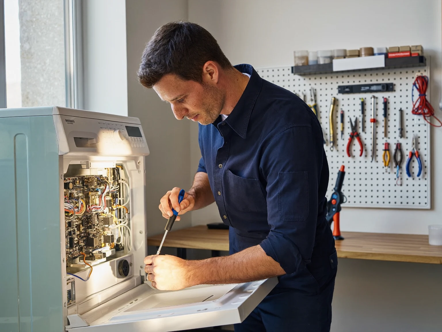 Illustration: Abschluss der Reparatur und Funktionskontrolle
